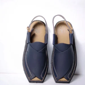 Double Sole Navi Blue ZALMI Handmade Chapal