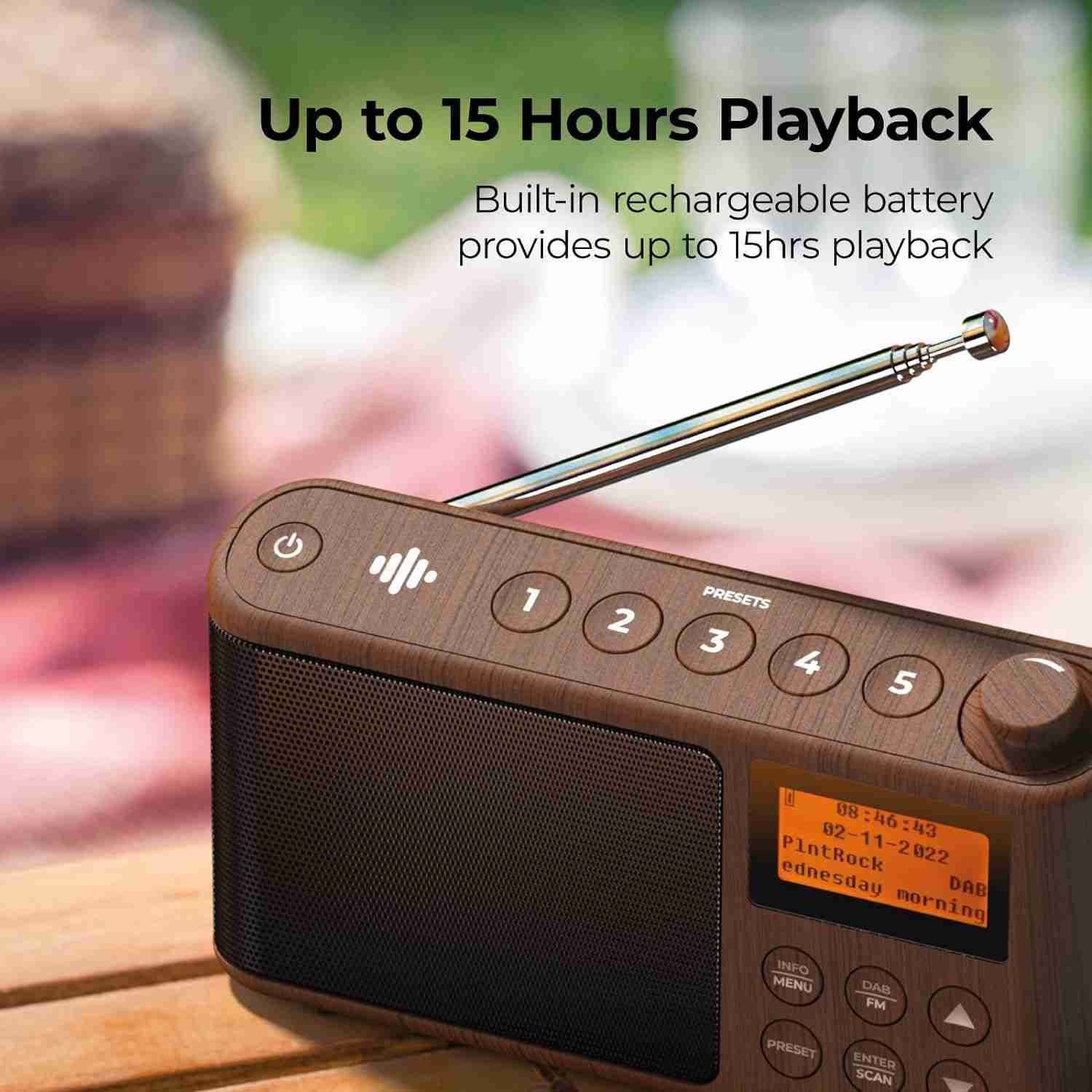 I-BOX DAB Radio Portable, DAB Plus/DAB Radio, FM Radio, Small Radio 2 I-BOX DAB Radio Portable, DAB Plus/DAB Radio, FM Radio, Small Radio - Image 2