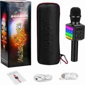 BONAOK Singing Microphone Colour black