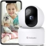 GALAYOU Indoor Security Camera 2K, Pet Camera, 360 Degree WiFi Home Security Camera
