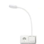 Plug In LED White Wall Light Flexible