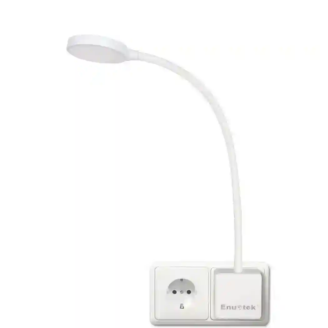 Plug In LED White Wall Light Flexible