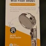 Shower Head With Filter Beads