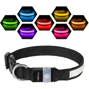 PcEoTllar Light up Dog Collar Lights for Night Walking