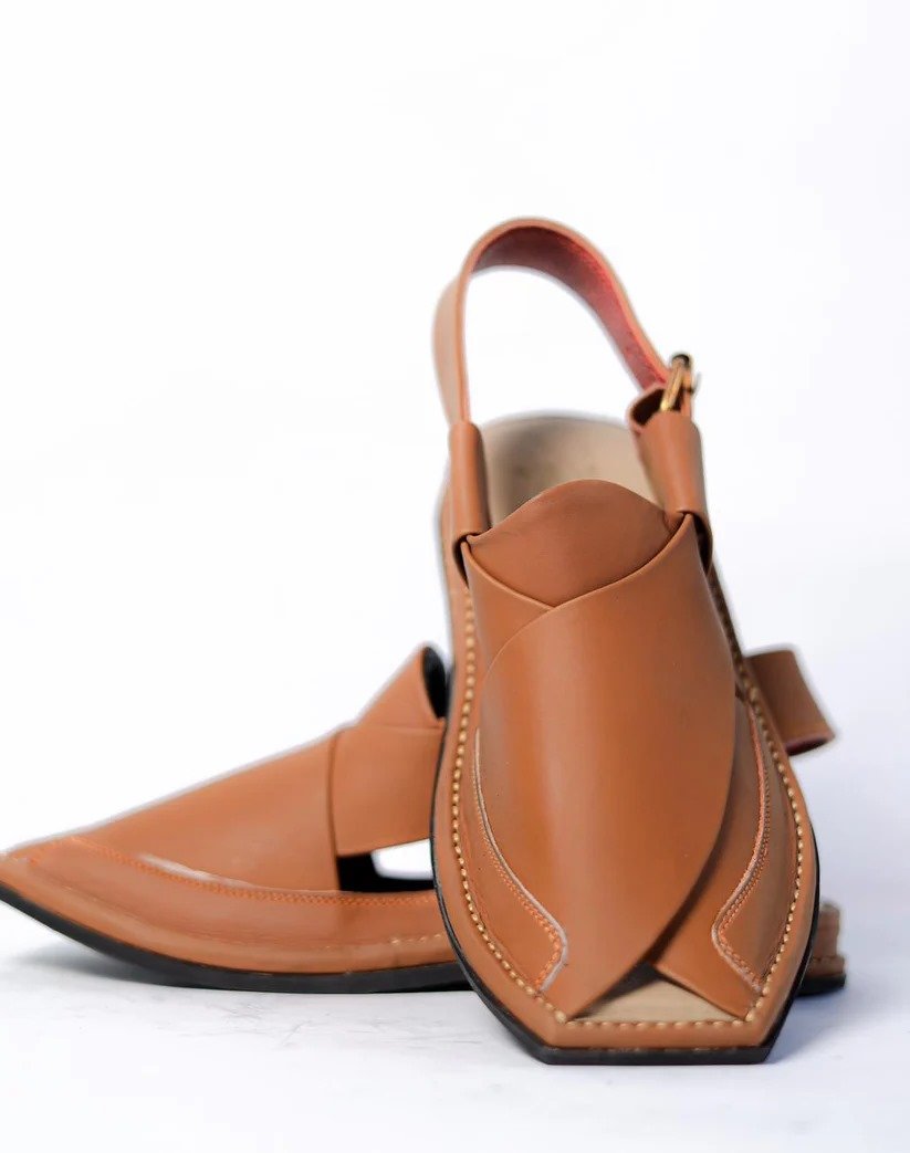 Double Sole Brown Zalmi Peshawar Handmade