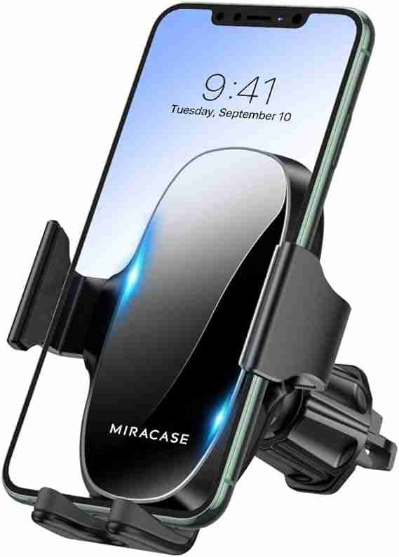 Miracase Phone Holders for Your Car with Newest Metal Hook Clip Classic Black