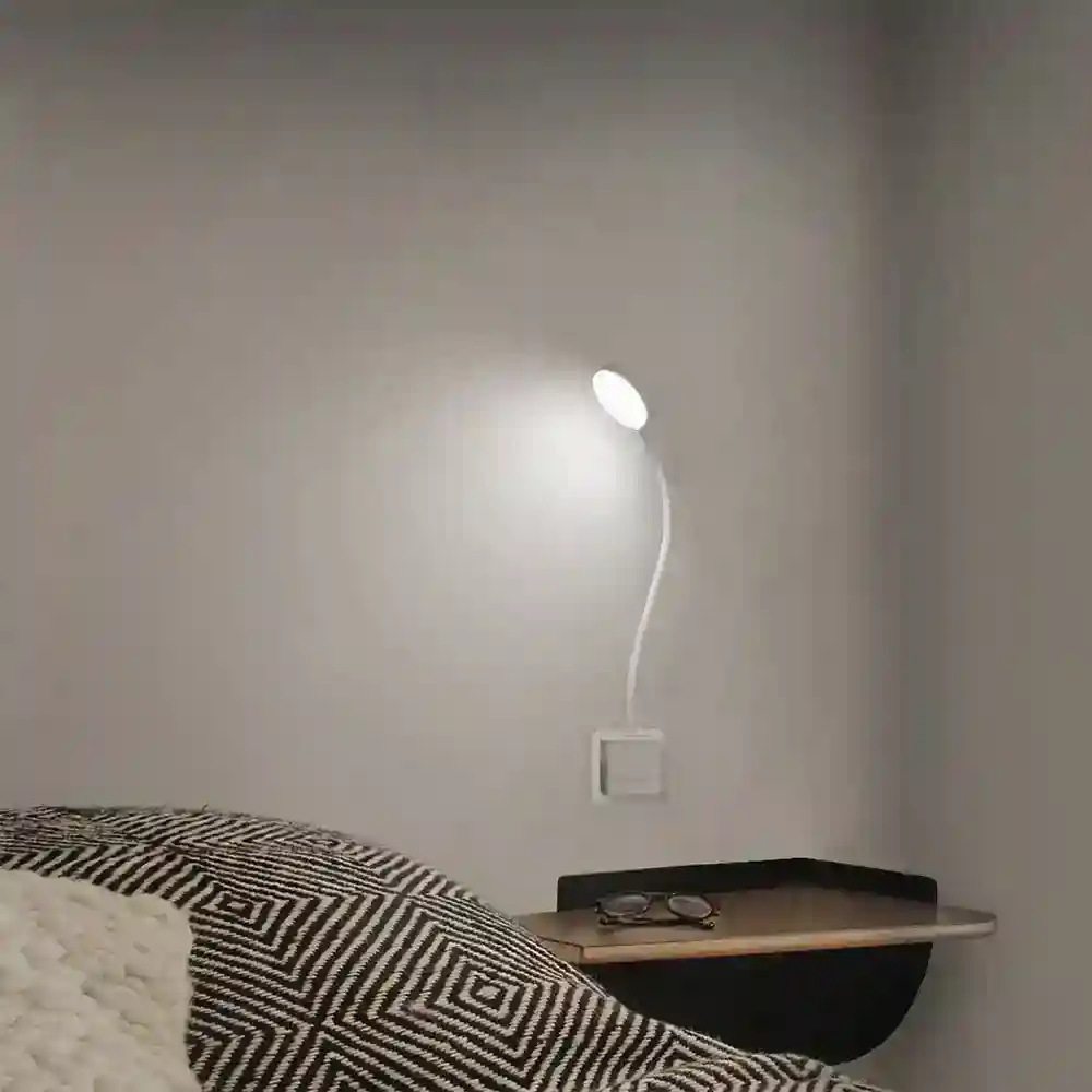 Plug In LED White Wall Light Flexible - Image 3