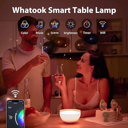Smart Table Lamp for Living Room WiFi Bluetooth Portable Light - Image 2