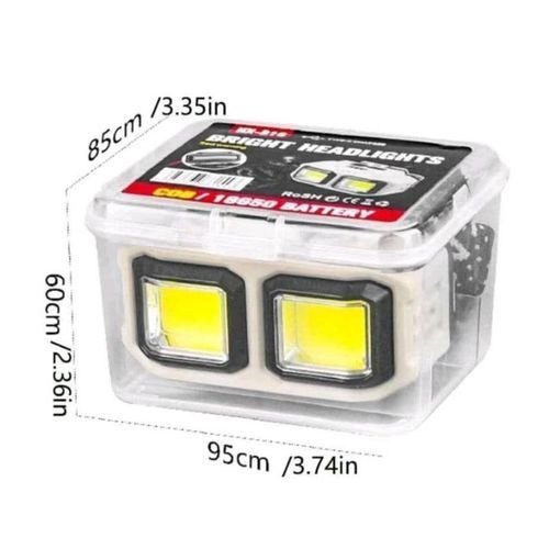 Waterproof and zoomable fishing headlamp: 4 modes, USB, for camping - Image 2