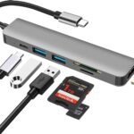USB C Hub Multiport Adapter 6 in 1