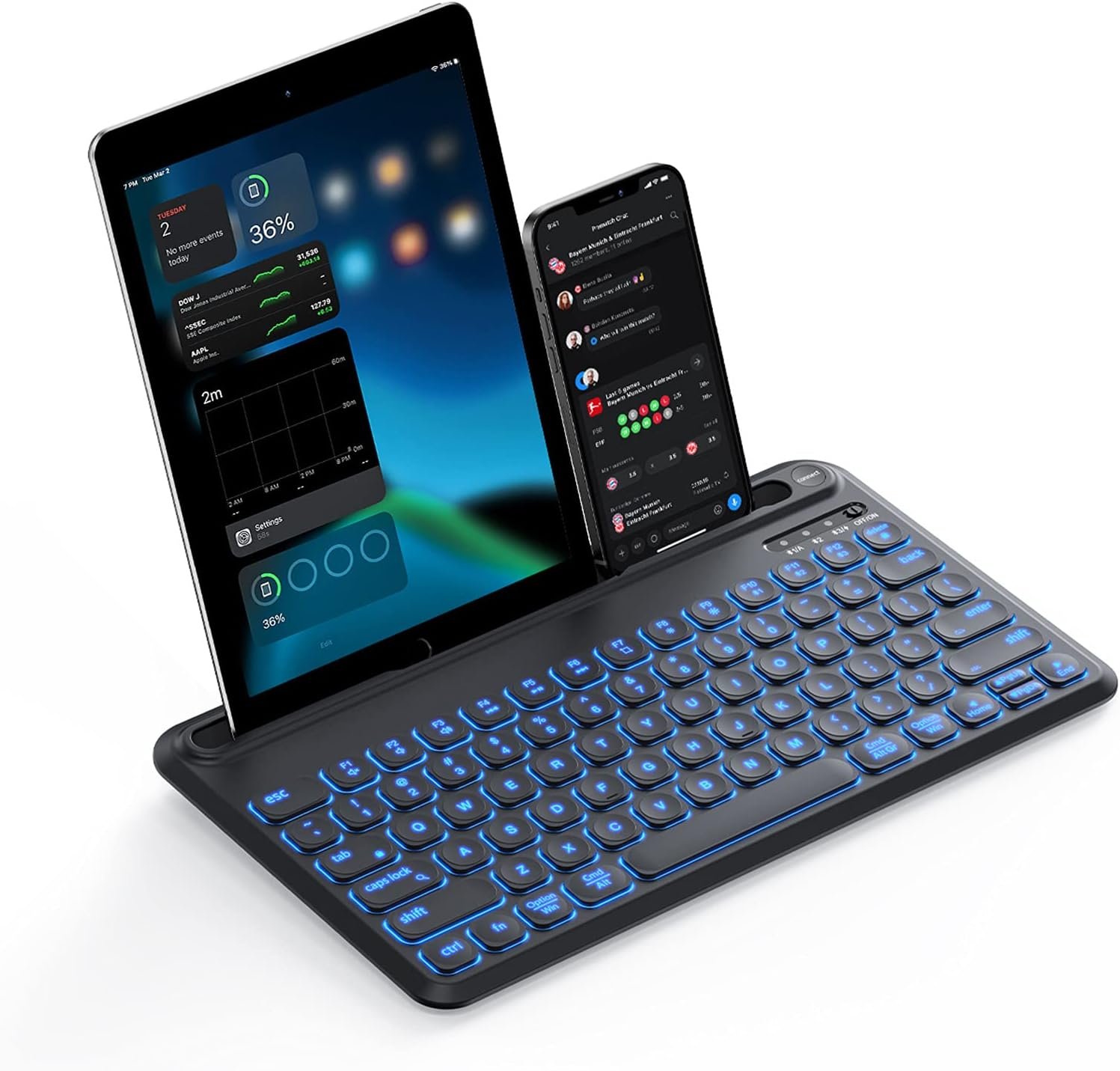 Jelly comb Backlit Bluetooth Keyboard