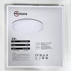 Matane LED Ceiling Light RGB Dimmable with Remote Control, 12 Inch 24W
